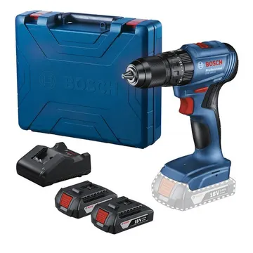Furadeira e Parafusadeira de Impacto Bosch GSB 185-LI 2B a Bateria 18V Brushless 1/2" com 2 Baterias e Carregador